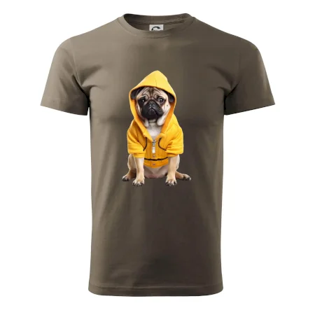 Mops v mikině