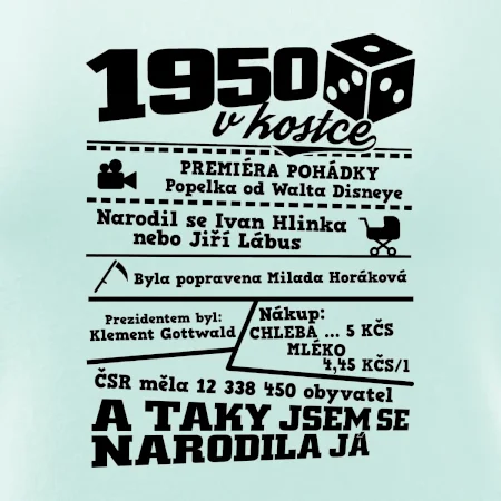 1950 v kostce