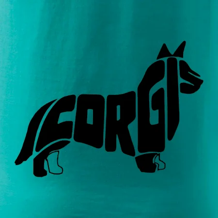Corgi - nápis v těle