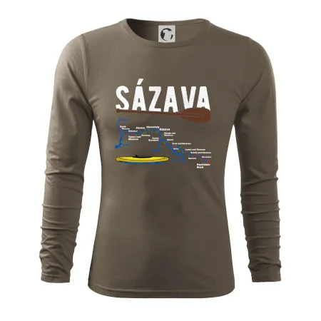 Mapa řeky Sázavy