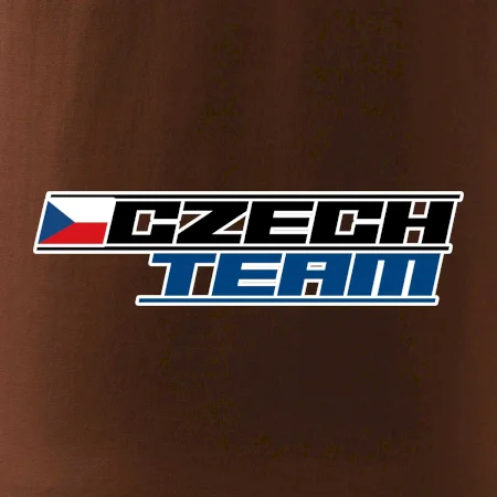 Czech team s vlajkou - Mistrovství světa v ledním hokeji 2026