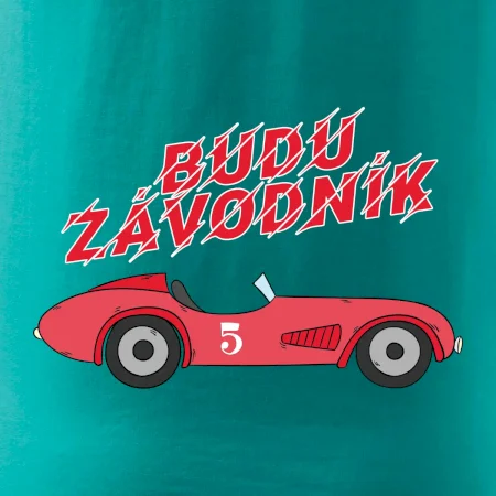 Budu závodník červené staré auto