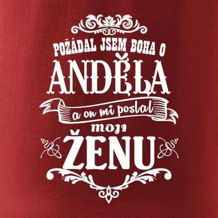 Požádal jsem boha o anděla a on mi poslal moji ženu