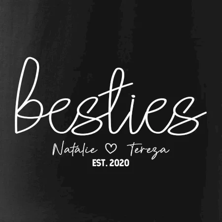 Párové mikiny - Besties Jména a rok