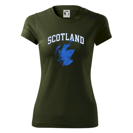 Scotland nápis s mapou