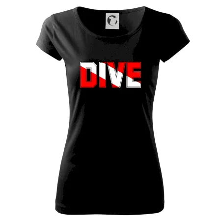 Dive nápis vlajka