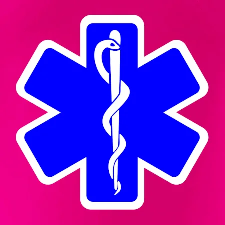 Rescue - Hvězda na prsu +  nápis na zádech