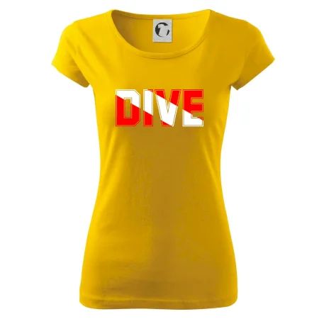 Dive nápis vlajka
