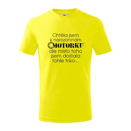 Chtěl - Chtěla jsem dostat motorku - narozeniny