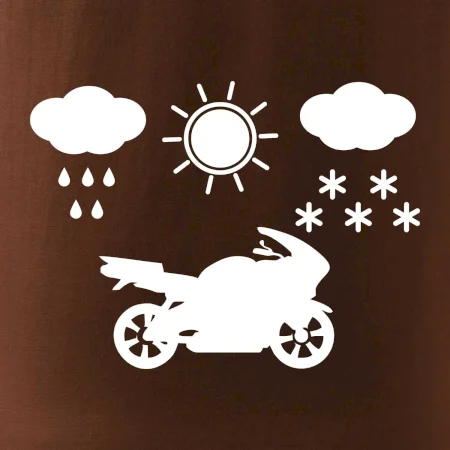 Motorkář za každého počasí - silnice