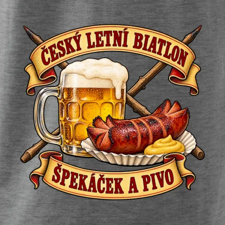 Český letní biatlon špekáček a pivo
