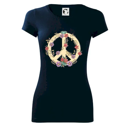 Peace symbol pískový