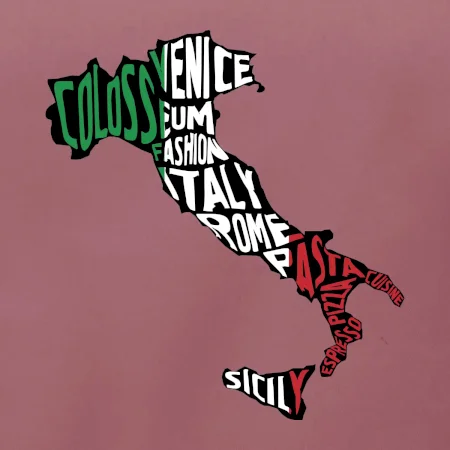 Mapy - názvy měst - Italie