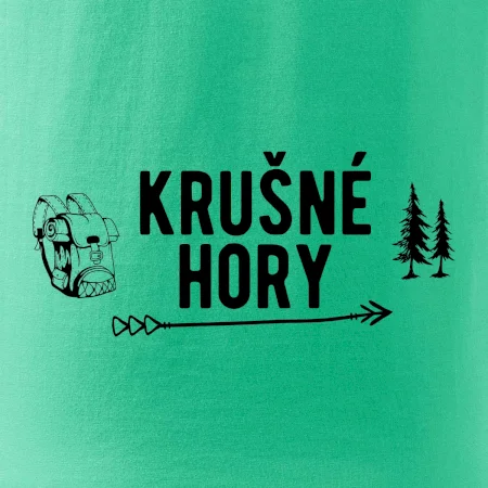 Krušné hory nápis