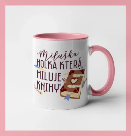 Kniha - Holka, která miluje knihy -  Vaše jméno