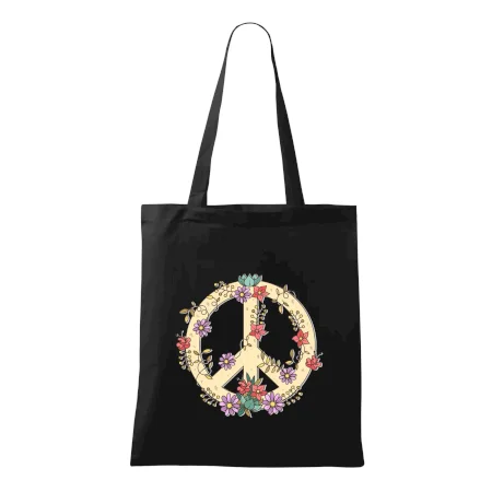 Peace symbol pískový