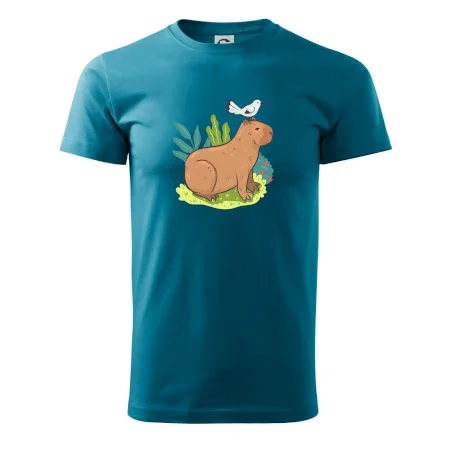 Kapybara a ptáček