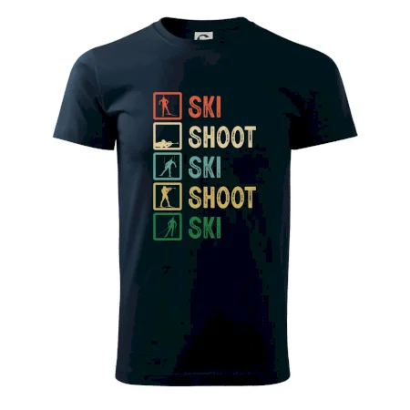 Biatlon ski shoot ski