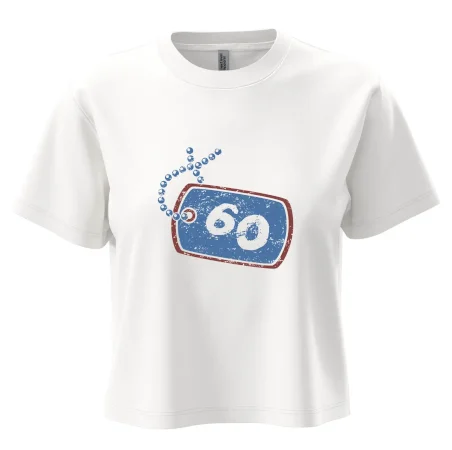 60 na krku štítek
