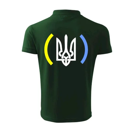 Ukrajina trojzubec s barvami