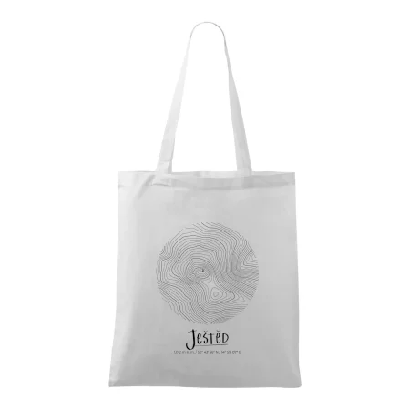 Ještěd - vrstevnice v kruhu