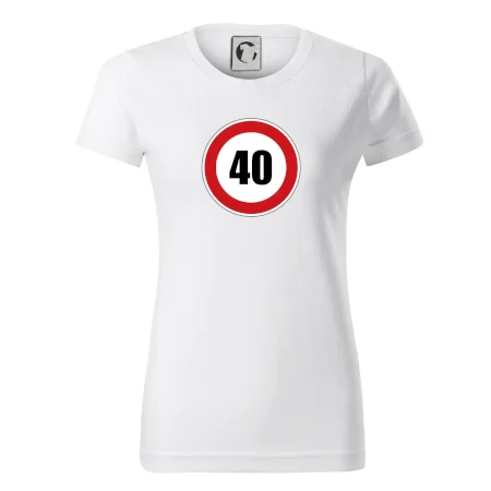 Dopravní značka - omezení rychlosti 40