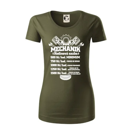 Mechanik - hodinová sazba