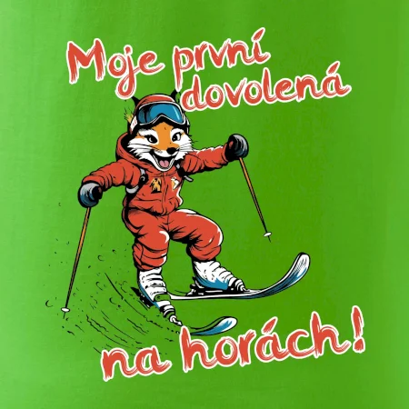 Moje první dovolená na horách hnědá  liška