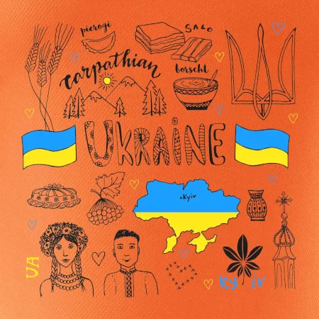 Ukrajina folklor - kreslené obrázky