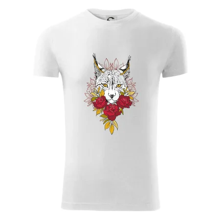 Rys s červenými růžemi  (Pecka design)