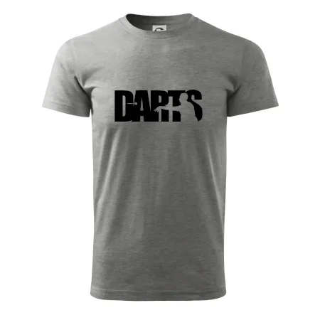 Darts - nápis se šipkařem