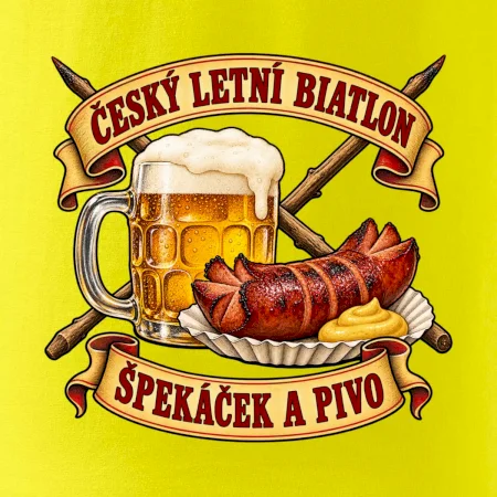 Český letní biatlon špekáček a pivo