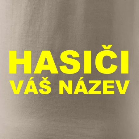 Hasiči - žlutý nápis - váš název sboru