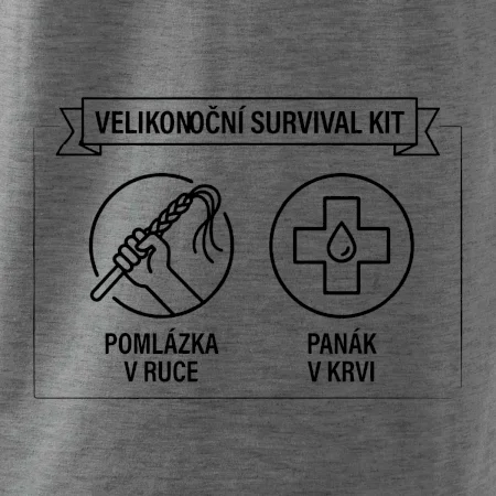 Velikonoční survival kit Pomlázka v ruce, panák v krvi