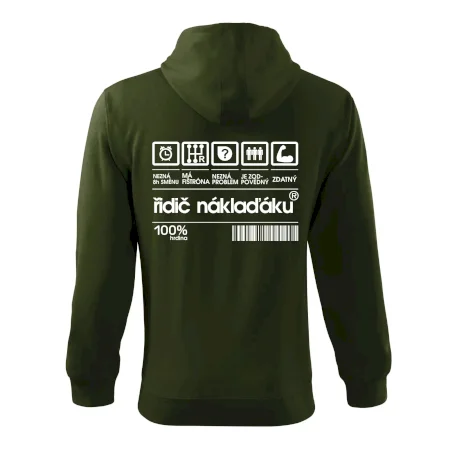 Čárový kód řidič náklaďáku