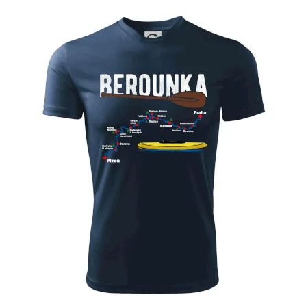 Mapa řeky Berounky