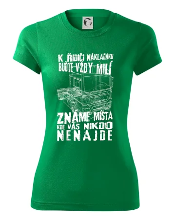 K řidiči náklaďáku buďte vždy milý