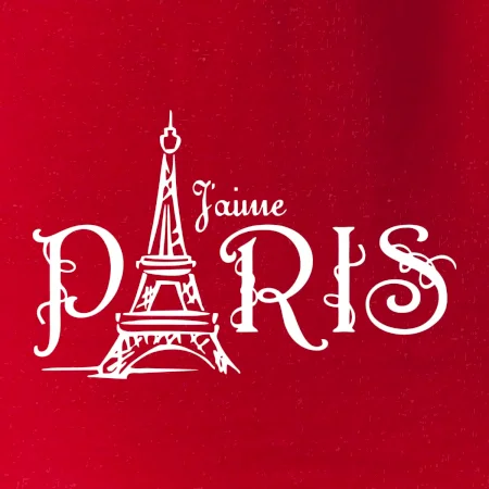 Paris nápis Eiffelovka rovný