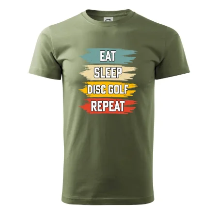 Disc Golf eat sleep barevné
