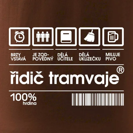 Čárový kód Řidič tramvaje