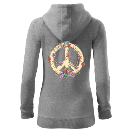 Peace symbol pískový
