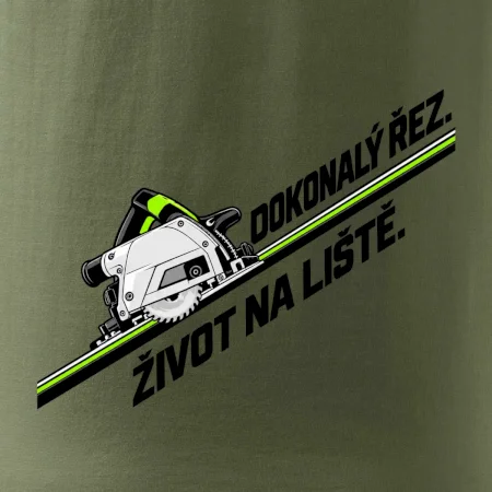 Dokonalý řez život na vodicí liště