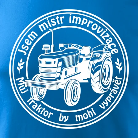 Mistr improvizace starý traktor
