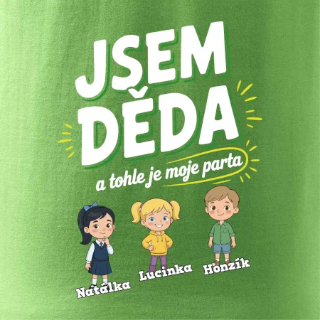Děda a jeho parta (obrázky a jména vnuků)