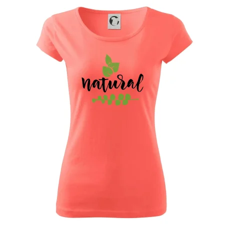 Natural - nápis v listech