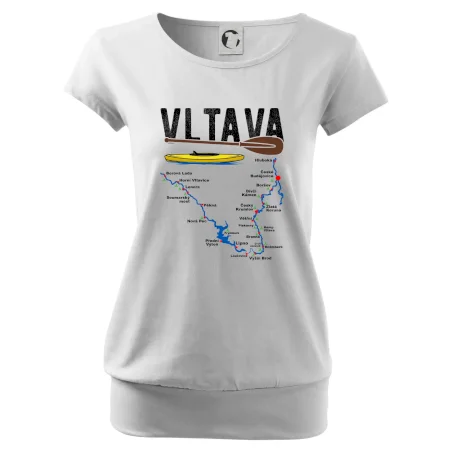 Mapa řeky Vltavy