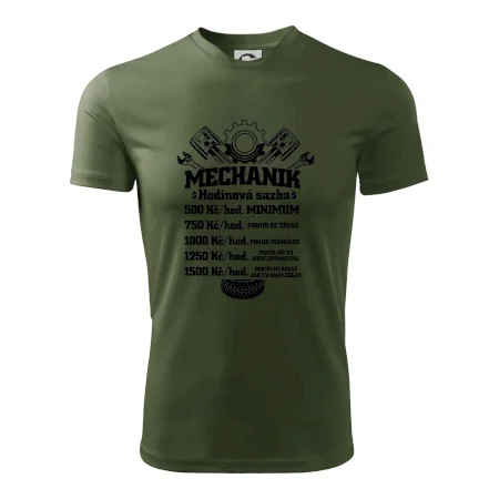 Mechanik - hodinová sazba