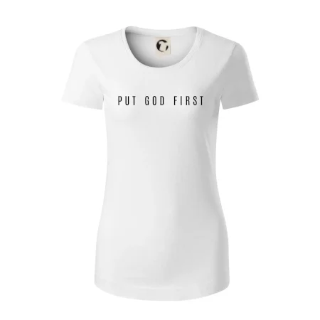 Put God first slabý nápis