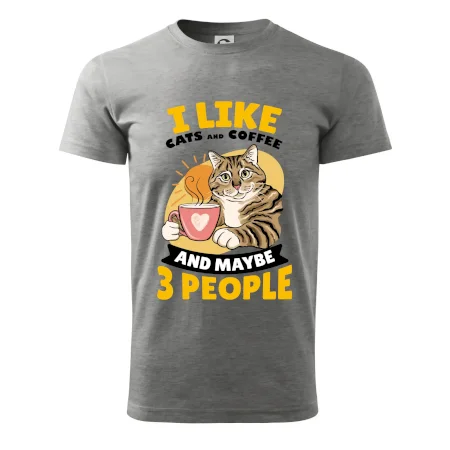 I like cats and coffee and maybe 3 people