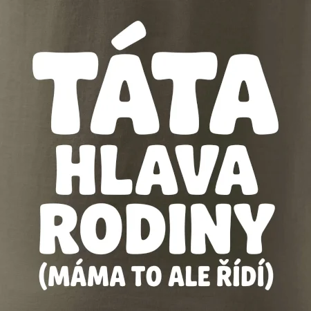 Táta - hlava rodiny  (máma to,  ale řídí)